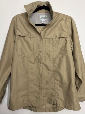 Guide’s Choice Khaki Outdoor Button-Up Venting Shirt Sz m